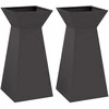 Stulpinis sodinukas 2 vnt. Juoda 35 x 35 x 73 cm