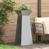 Stulpinis sodinukas 2 pcs Sidabro 40 x 40 x 100 cm