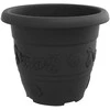 Augalų vazonai 24 pcs Juoda Ø 30 x 25 cm Plastmasė