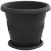 Augalų vazonai 24 pcs Juoda Ø 26 x 21.5 cm Plastmasė