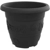 Augalų vazonai 24 pcs Juoda Ø 26 x 21.5 cm Plastmasė