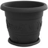 Augalų vazonai 24 pcs Juoda Ø 30 x 25 cm Plastmasė