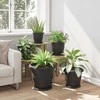 Augalų vazonai 24 pcs Juoda Ø 39 x 32 cm Plastmasė