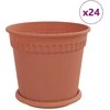 Lova Augalų vazonai 24 pcs Raudona plyta Ø 19 x 16 cm Plastmasė