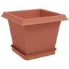 Augalų vazonai 24 pcs Raudona plyta 20 x 20 x 16 cm Plastmasė
