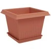 Augalų vazonai 24 pcs Raudona plyta 23 x 23 x 17,5 cm Plastmasė