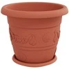 Augalų vazonai 24 vnt. Raudona plyta Ø 34 x 28 cm Plastmasė
