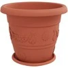 Augalų vazonai 24 vnt. Raudona plyta Ø 39 x 32 cm Plastmasė