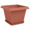 Augalų vazonai 24 pcs Raudona plyta 28,5 x 28,5 x 22 cm