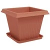 Augalų vazonai 24 pcs Raudona plyta 38 x 38 x 30 cm Plastmasė