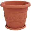 Augalų vazonai 24 vnt. Raudona plyta Ø 30 x 25 cm Plastmasė