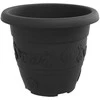 Augalų vazonai 6 pcs Juoda Ø 22 x 18 cm Plastmasė