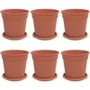 Lova Augalų vazonai 6 pcs Raudona plyta Ø 17 x 14 cm Plastmasė