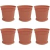 Lova Augalų vazonai 6 pcs Raudona plyta Ø 19 x 16 cm Plastmasė