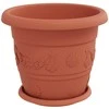 Augalų vazonai 6 vnt. Raudona plyta Ø 30 x 25 cm Plastmasė