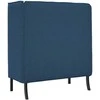 Aukštos nugaros sofa 101cm Mėlyna audinys