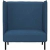 Aukštos nugaros sofa 101cm Mėlyna audinys