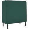 Aukštos nugaros sofa 101cm Tamsiai žalia audinys