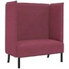 Aukštos nugaros sofa 101cm Vyno raudonumo audinys