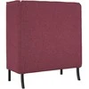 Aukštos nugaros sofa 101cm Vyno raudonumo audinys