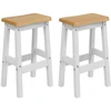 Aukštas baro suolas EKAI 2 pcs Balta 40 x 29 x 63 cm