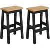 Aukštas baro suolas EKAI 2 pcs Juoda 40 x 29 x 63 cm
