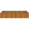 Aukštas sodo lovelis, 195x100x36cm, Corten plienas