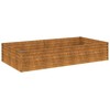 Aukštas sodo lovelis, 195x100x36cm, Corten plienas