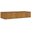 Aukštas sodo lovelis, 200x80x40cm, Corten plienas