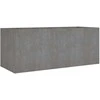 Aukštas sodo lovelis, 200x80x80cm, Corten plienas