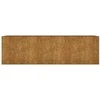 Aukštas sodo lovelis, 280x80x80cm, Corten plienas