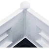Aukštas sodo lovelis, baltos spalvos, 100x43x35cm, PP