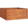 Aukštas sodo lovelis, rūdžių, 100x100x45cm, Corten plienas