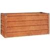 Aukštas sodo lovelis, rūdžių, 100x40x45cm, Corten plienas