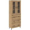 Aukštas spintelė 2 vnt. Amatininkų ąžuolas 69,5 x 34 x 180 cm