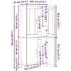 Aukštas spintelė Amatininkų ąžuolas 69,5 x 34 x 180 cm