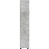 Aukštas spintelė FLORIN 60 x 35 x 182 cm Betono pilka