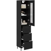 Aukštas spintelė Juodas ąžuolas 34,5 x 34 x 180 cm