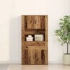 Highboardas Sena mediena 80 x 33 x 150 cm Apdirbta mediena