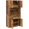Highboardas Sena mediena 80 x 33 x 150 cm Apdirbta mediena