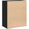 Kabalas 2 pcs Juodas ąžuolas 60 x 31 x 70 cm Apdirbta mediena