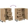 Aukštas spintelė 2 pcs Amatininkų ąžuolas 69,5 x 34 x 180 cm