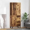 Aukštas spintelė 2 pcs Senovinis medis 69,5 x 34 x 180 cm