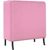 Aukštos nugaros sofa 101cm Rožinė audinys