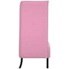 Aukštos nugaros sofa 101cm Rožinė audinys