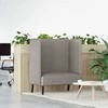 Aukštos nugaros sofa 101cm Taupe audinys
