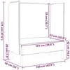 Aukštos nugaros sofa Tortora 109 x 56 x 121 cm audinys