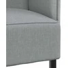 Aukštos nugaros sofa 101cm Šviesiai pilka audinys
