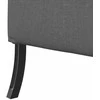 Aukštos nugaros sofa 101cm Tamsiai pilka audinys