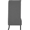Aukštos nugaros sofa 101cm Tamsiai pilka audinys